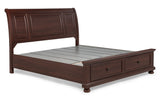 Claribelle Dark Cherry Storage Bedroom Set by Crown Mark at Eve Furniture