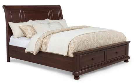 Claribelle Dark Cherry King Storage Bed by Crown Mark at Eve Furniture