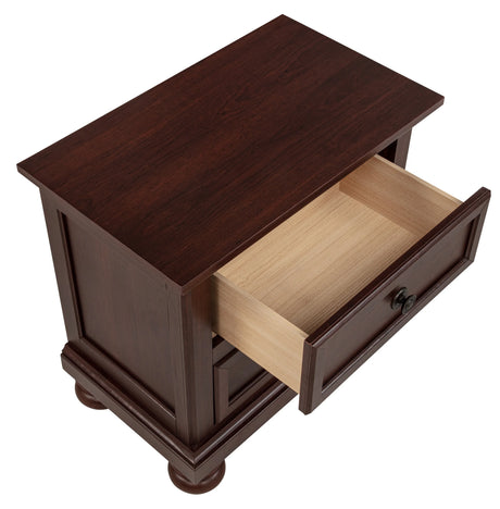 Claribelle Dark Cherry Nightstand by Crown Mark at Eve Furniture