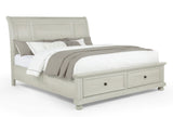 Claribelle White Storage Sleigh Bedroom Set by Crown Mark at Eve Furniture