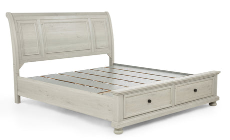 Claribelle White Storage Sleigh Bedroom Set by Crown Mark at Eve Furniture