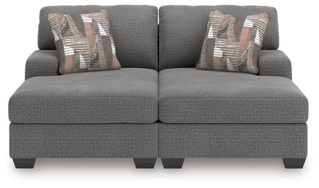 Clarington Greystone 2-Piece Super Chaise by Ashley at Eve Furniture
