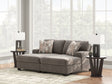 Clarington Greystone 2-Piece Super Chaise by Ashley at Eve Furniture