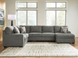 Clarington Greystone 3-Piece Sectional with RAF Chaise by Ashley at Eve Furniture