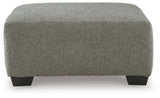 Clarington Greystone Oversized Accent Ottoman by Ashley at Eve Furniture
