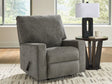 Clarington Greystone Rocker Recliner by Ashley at Eve Furniture