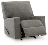 Clarington Greystone Rocker Recliner by Ashley at Eve Furniture