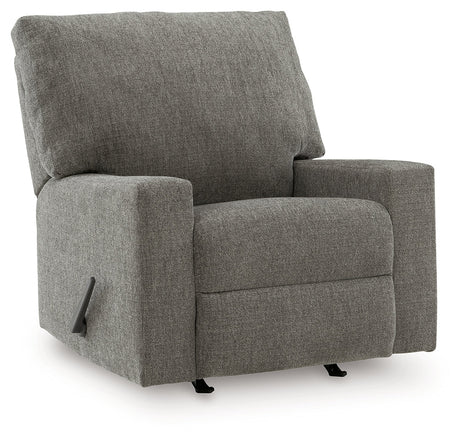 Clarington Greystone Rocker Recliner by Ashley at Eve Furniture