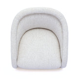 Clarke Cream Performance Boucle Swivel Accent Chair by TOV Furniture at Eve Furniture