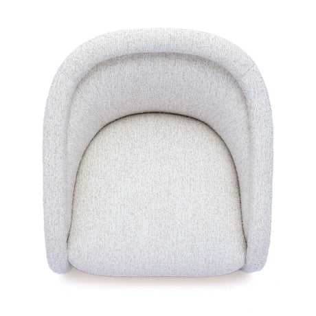 Clarke Cream Performance Boucle Swivel Accent Chair by TOV Furniture at Eve Furniture