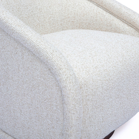 Clarke Cream Performance Boucle Swivel Accent Chair by TOV Furniture at Eve Furniture