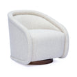 Clarke Cream Performance Boucle Swivel Accent Chair by TOV Furniture at Eve Furniture
