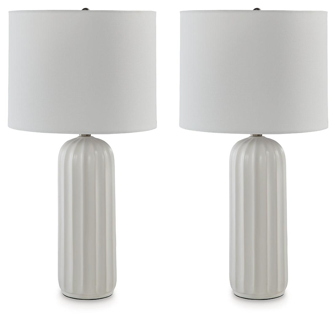 Clarkland White Table Lamp by Ashley at Eve Furniture