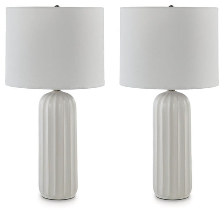 Clarkland White Table Lamp by Ashley at Eve Furniture