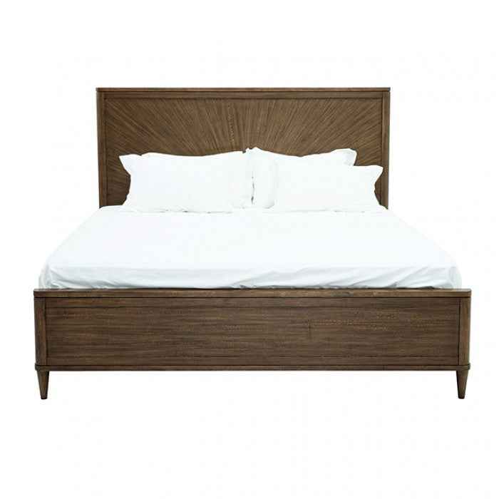 Clarksburg Walnut 4-Piece Queen Bedroom Set by Furniture of America at Eve Furniture