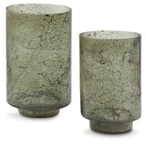 Clarkton Green Candle Holder Set by Ashley at Eve Furniture