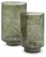 Clarkton Green Candle Holder Set by Ashley at Eve Furniture
