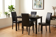 Classic Black PU 5-Piece Dining Room Set by Happy Homes at Eve Furniture