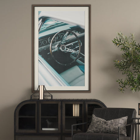 Classic Car VII by Bethany Young Textured Framed Art Print Matted under Glass by Mercana at Eve Furniture