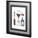 Classic Cocktail - Manhattan by Mercana Studio a Framed Art Print Matted under Glass by Mercana at Eve Furniture