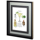 Classic Cocktail - Margarita by Naomi McCavitt a Framed Art Print Matted under Glass by Mercana at Eve Furniture