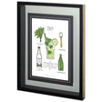 Classic Cocktail - Mojito by Naomi McCavitt a Framed Art Print Matted under Glass by Mercana at Eve Furniture