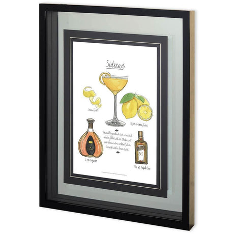 Classic Cocktail - Sidecar by Naomi McCavitt a Framed Art Print Matted under Glass by Mercana at Eve Furniture