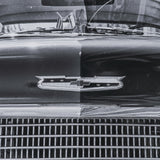 Classic Old Chevy in Havana Cuba by Richard Silver Textured Framed Art Print Matted under Glass by Mercana at Eve Furniture