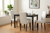 Classic White PU 5-Piece Dining Room Set by Happy Homes at Eve Furniture