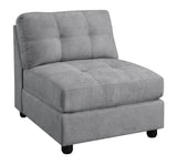 Claude Dove Tufted Cushion Back Armless Chair