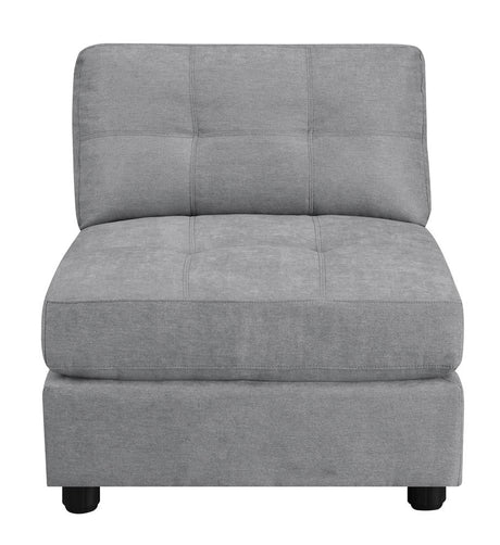 Claude Dove Tufted Cushion Back Armless Chair