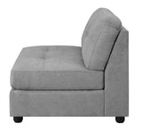 Claude Dove Tufted Cushion Back Armless Chair