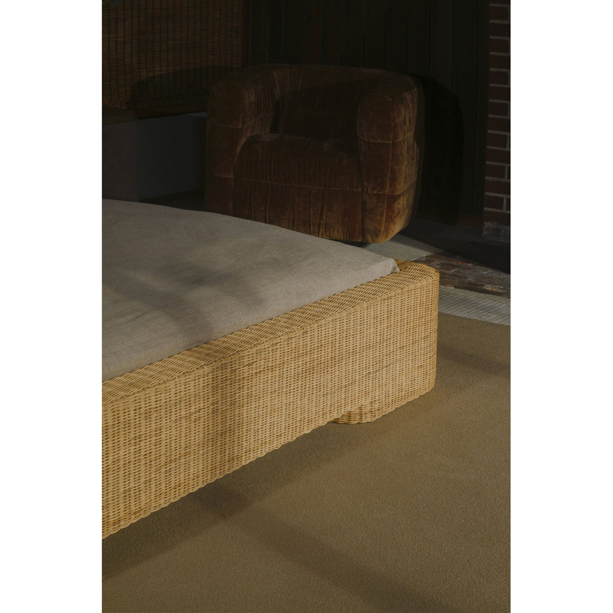 Claudia Natural Bed King by Moe's Home at Eve Furniture