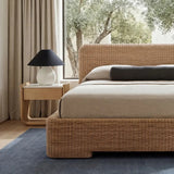 Claudia Natural Bed by Moe's Home at Eve Furniture