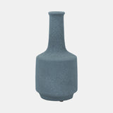 Clay, 13" Volcanic Texture Vase, Blue