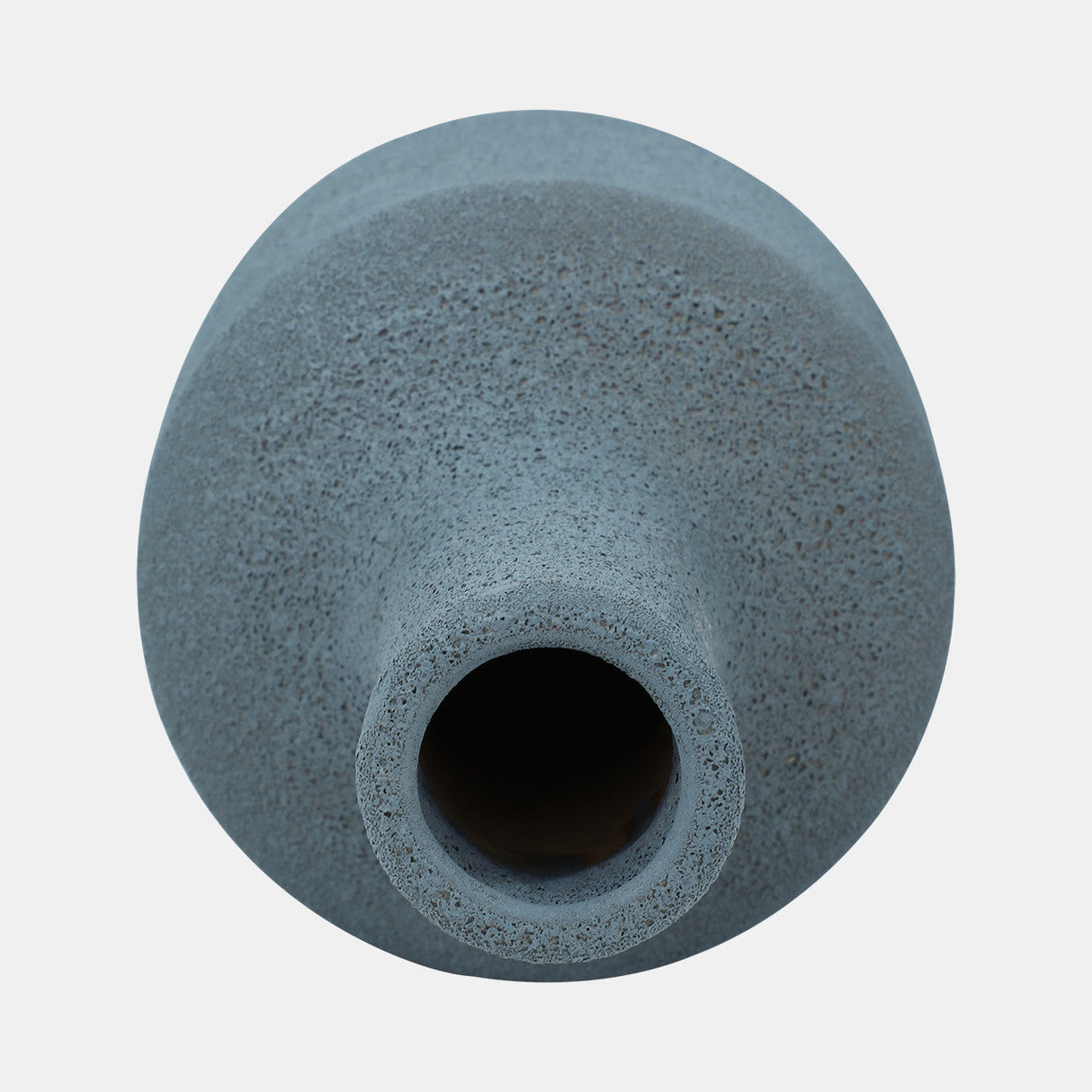 Clay, 13" Volcanic Texture Vase, Blue