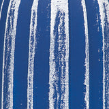 Clay, 16" Flat Ribbed Bottle Vase, Blue/white