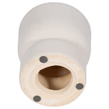 Clay, 5" Stacked Textured Candle Holder, Ivory