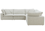 Clay Classic L-Shaped Modular Sectional Coastside Sand by Moe's Home at Eve Furniture