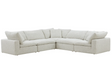 Clay Classic L-Shaped Modular Sectional Coastside Sand by Moe's Home at Eve Furniture