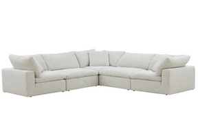 Clay Classic L-Shaped Modular Sectional Coastside Sand by Moe's Home at Eve Furniture