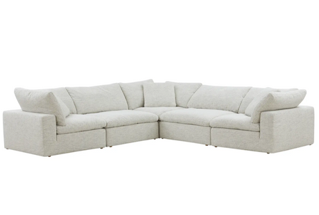 Clay Classic L-Shaped Modular Sectional Coastside Sand by Moe's Home at Eve Furniture