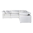 Clay Classic L-Shaped Modular Sectional Cream White by Moe's Home at Eve Furniture
