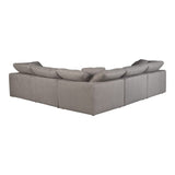 Clay Classic L-Shaped Modular Sectional Light Grey by Moe's Home at Eve Furniture