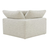 Clay Corner Chair Coastside Sand by Moe's Home at Eve Furniture