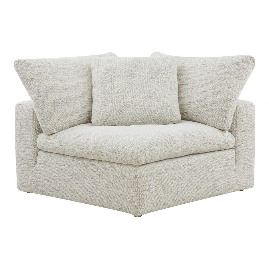 Clay Corner Chair Coastside Sand by Moe's Home at Eve Furniture