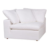 Clay Corner Chair Cream White by Moe's Home at Eve Furniture