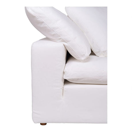 Clay Corner Chair Cream White by Moe's Home at Eve Furniture