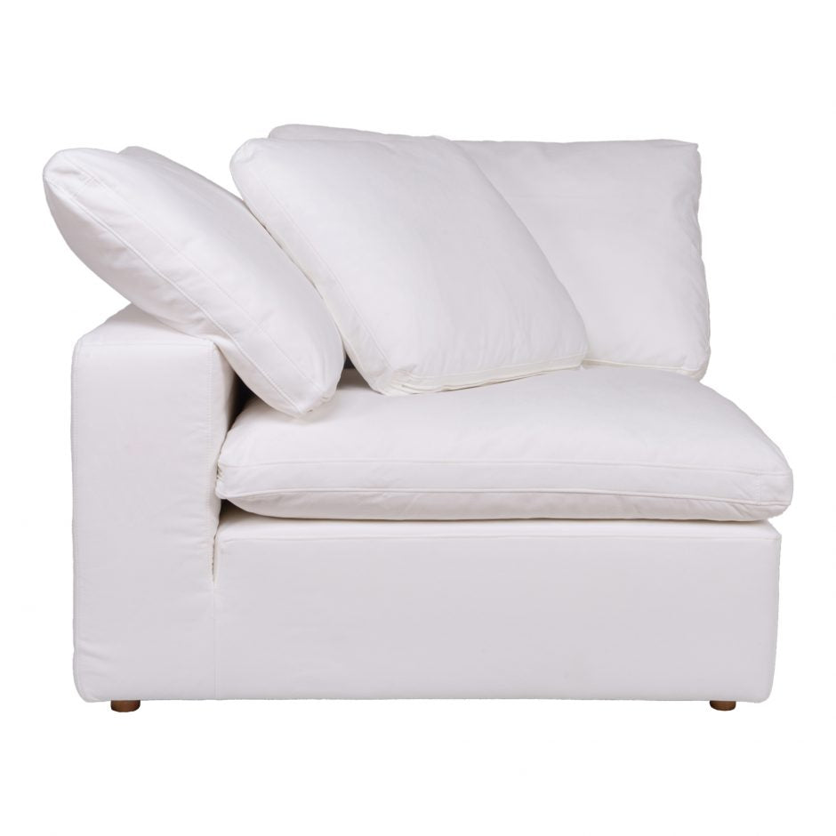 Clay Corner Chair Cream White by Moe's Home at Eve Furniture