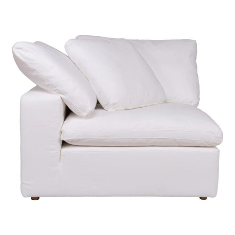 Clay Corner Chair Cream White by Moe's Home at Eve Furniture